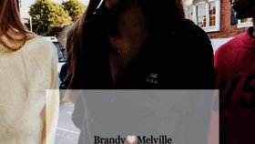What Brandymelville.com website looked like in 2018 (6 years ago)