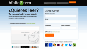 What Biblioeteca.com website looked like in 2018 (6 years ago)