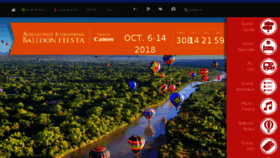 What Balloonfiesta.com website looked like in 2018 (6 years ago)