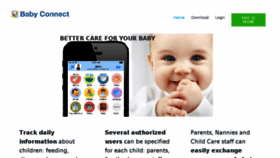 What Baby-connect.com website looked like in 2018 (6 years ago)