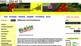 What Biokiste-hof-kotthausen.de website looked like in 2018 (6 years ago)