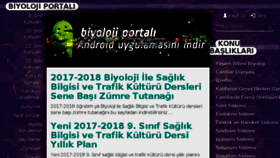 What Biyolojiportali.com website looked like in 2018 (6 years ago)