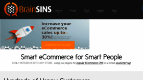 What Brainsins.com website looked like in 2018 (6 years ago)