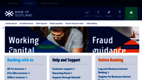What Business.bankofscotland.co.uk website looked like in 2018 (6 years ago)