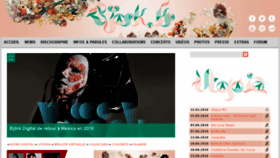 What Bjork.fr website looked like in 2018 (6 years ago)