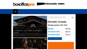 What Boxoffice.com website looked like in 2018 (6 years ago)