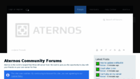 What Board.aternos.org website looked like in 2018 (6 years ago)