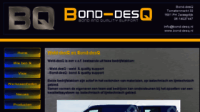 What Bond-desq.nl website looked like in 2018 (6 years ago)