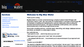 What Bigbluewater.com website looked like in 2018 (6 years ago)