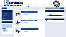 What Bomakmakina.com website looked like in 2018 (6 years ago)