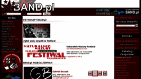 What Band.pl website looked like in 2018 (6 years ago)