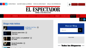 What Blogs.elespectador.com website looked like in 2018 (6 years ago)
