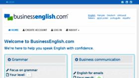 What Businessenglish.com website looked like in 2018 (6 years ago)