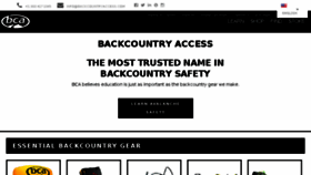 What Backcountryaccess.com website looked like in 2018 (6 years ago)
