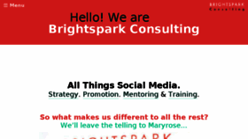 What Brightspark-consulting.com website looked like in 2018 (6 years ago)