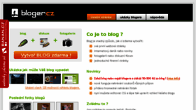 What Blogerka.cz website looked like in 2018 (6 years ago)