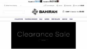 What Bahirah.com website looked like in 2018 (6 years ago)