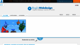 What Blogduwebdesign.com website looked like in 2018 (6 years ago)