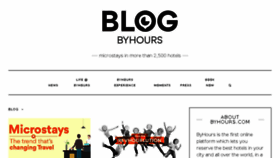 What Blog.byhours.com website looked like in 2018 (6 years ago)