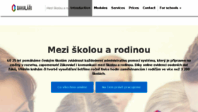 What Bakalari.cz website looked like in 2018 (6 years ago)