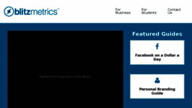 What Blitzmetrics.com website looked like in 2018 (6 years ago)