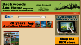 What Backwoodshome.com website looked like in 2018 (6 years ago)