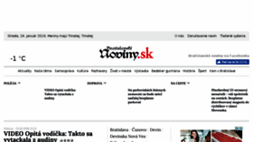 What Bratislavskenoviny.sk website looked like in 2018 (6 years ago)