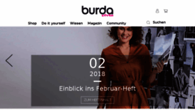 What Burdastyle.de website looked like in 2018 (6 years ago)