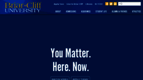 What Briarcliff.edu website looked like in 2018 (6 years ago)