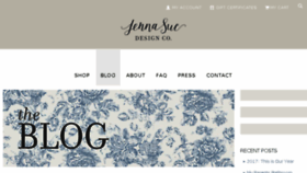 What Blog.jennasuedesign.com website looked like in 2018 (6 years ago)