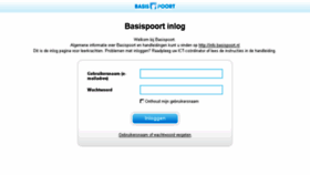 What Basispoort.nl website looked like in 2018 (6 years ago)