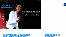 What Barbarapalacios.com website looked like in 2018 (6 years ago)