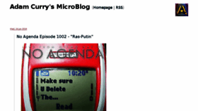 What Blog.curry.com website looked like in 2018 (7 years ago)