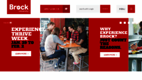 What Brocku.ca website looked like in 2018 (6 years ago)