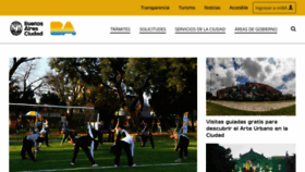 What Buenosaires.gob.ar website looked like in 2018 (6 years ago)