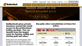 What Bullionvault.com website looked like in 2018 (6 years ago)