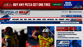 What Buffalobills.com website looked like in 2018 (6 years ago)
