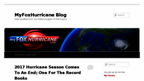 What Blog.myfoxhurricane.com website looked like in 2018 (6 years ago)