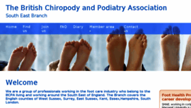 What Bcpasoutheastchiropody.co.uk website looked like in 2018 (6 years ago)