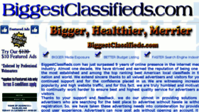 What Biggestclassifieds.com website looked like in 2018 (6 years ago)
