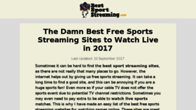 What Bestsportstreaming.com website looked like in 2018 (6 years ago)
