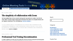 What Blog.webconferencing-test.com website looked like in 2018 (6 years ago)