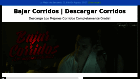 What Bajarcorridos.com website looked like in 2018 (6 years ago)