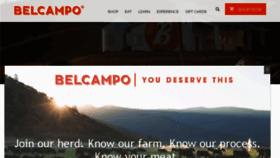 What Belcampo.com website looked like in 2018 (6 years ago)
