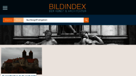 What Bildindex.de website looked like in 2018 (8 years ago)