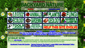 What Backyardnature.net website looked like in 2018 (6 years ago)