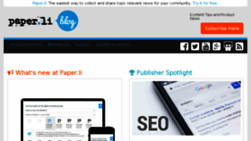 What Blog.paper.li website looked like in 2018 (6 years ago)