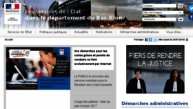 What Bas-rhin.gouv.fr website looked like in 2018 (6 years ago)