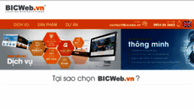 What Bicweb.vn website looked like in 2018 (6 years ago)