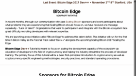 What Bitcoinedge.org website looked like in 2018 (6 years ago)
